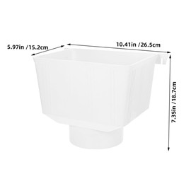 Operitacx Gutter Downspout Diverter Kit Easy Installation Rainwater Collection System Weatherproof Connector for Outdoor Use Leak Resistant Water Pipe Collector Maximized Funnel