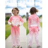 Arshiner 2 Piece Girls Tie Dye Clothes Set Cute Twist