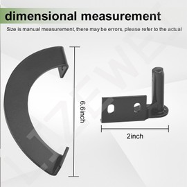 LIZEWEI BCA002 Grill Lid Door Stop Arc Right Side & Lid Hinge Kit Compatible with Most Traeger Grills, Traeger Pellet Grills Pro Series 22, Tailgater 20, Century 885, Eastwood 22 etc