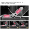 Adjustable Angle Welding Magnets with Wrench, 20-200 Degree Adjustable Angles