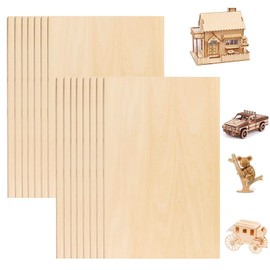 Aweisile Balsa Wood Panels Pack of 15 Balsa Wood Panels Plywood Balsa Wood Plate Plywood Wooden Board Balsa Board Wooden Panels for Crafts for Paintings Wood Projects and Engravings 200 x 100 x 2 mm