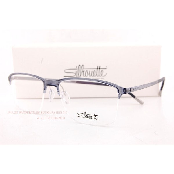 New Silhouette Eyeglass Frames SPX Illusion Nylor 2913 6510 Grey 55