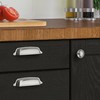 CABDM 6 Pack 3-3/4 inch (96mm) Brushed Satin Nickel Cabinet