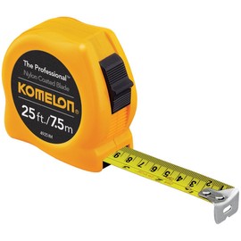 Komelon 4925IM The Professional 25-Foot Inch/Metric Scale Power Tape, Yellow