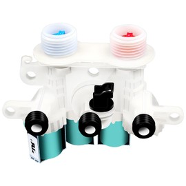 W11096268 W11220230 Water Inlet Valve Compatible with whirl-pool ken-more Washing Machine Replaces W10632527 W10758829 W10853296 W11096268 etc (120V 60Hz)