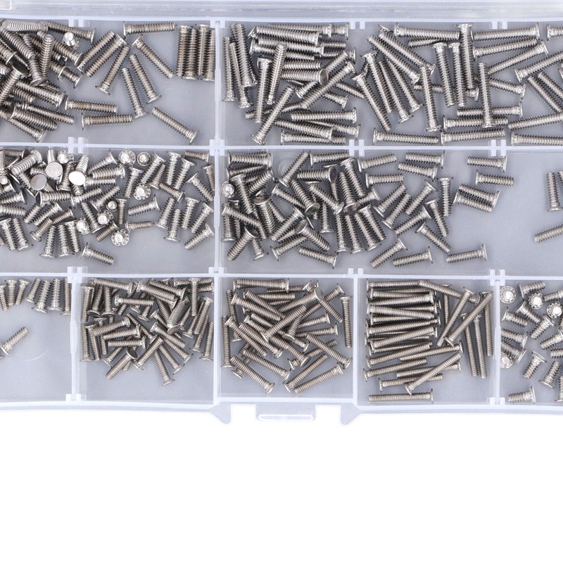 400Pcs Riveting Screw Kit Pull Electric Welding Stainless Steel Fastener