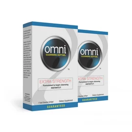 Wellgenix Omni Herbal Cleanse Detox - Extra Strength Detoxifying Softgel - Whole Body Detox System - Quick Flush One Day Cleansing (2 Pack)