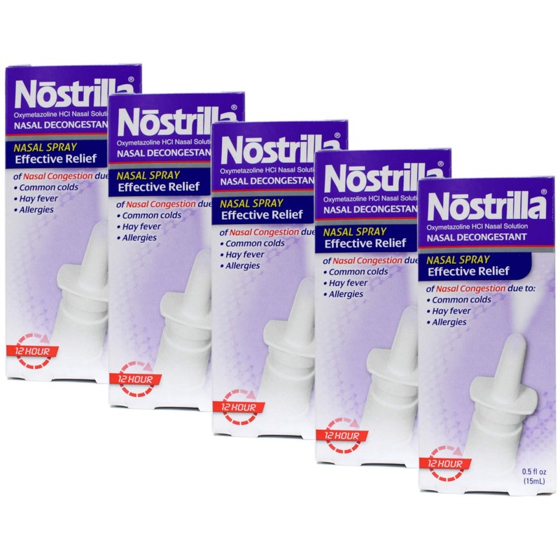 Nostrilla 5 Piece Nostrilla Nasal Spray Special Pack