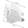 Pispoer LED Plant Growing Light, E26, Lamp Mouth, 24W, Full