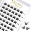 QUEWEL Individual Lashes 72 Pcs DIY Cluster Lashes Individual Eyelashes