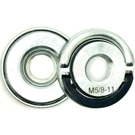 Pro-Graad 2 Pack 5/8-11 Quick Change Angle Grinder Flange Nut - Replacement Lock Nut for Angle Grinder, Fast Locking Retaining Flange Nut, Quick Release Nut Replacement Parts, 5/8"-11 Thread Nut