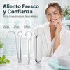 2pcs Set de 6 Limpiador de Lengua de Acero Inoxidable,con