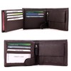 Wedmay Genuine Leather Wallet with RFID for Men's Coin Compartment