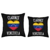Venezuela Flag Heart Clarines City Throw Pillow