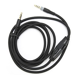 Greensen Cable De Auriculares con Control De Volumen para, Cable Audífonos Hyper X Alambre De Cobre Ofc, Alta Calidad De Sonido, Cable para Hyper X Pc Compatible con Juegos Y Música