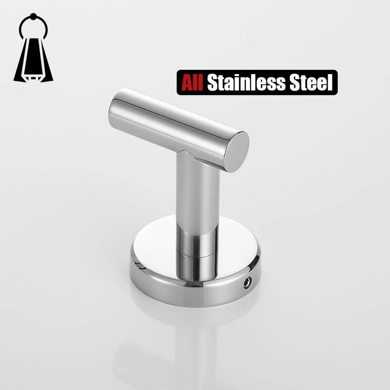 JQK Chrome Bathroom Towel Hook, 304 Stainless Steel Coat Robe