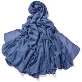 Miobo XXL Women's Stole Scarf Plain Colour 220 x 140 cm in Various Colours Viscose, light red
