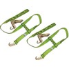 2 Pack Quick-Pick Wheel Lift Strap with Finger Hook Ratchet