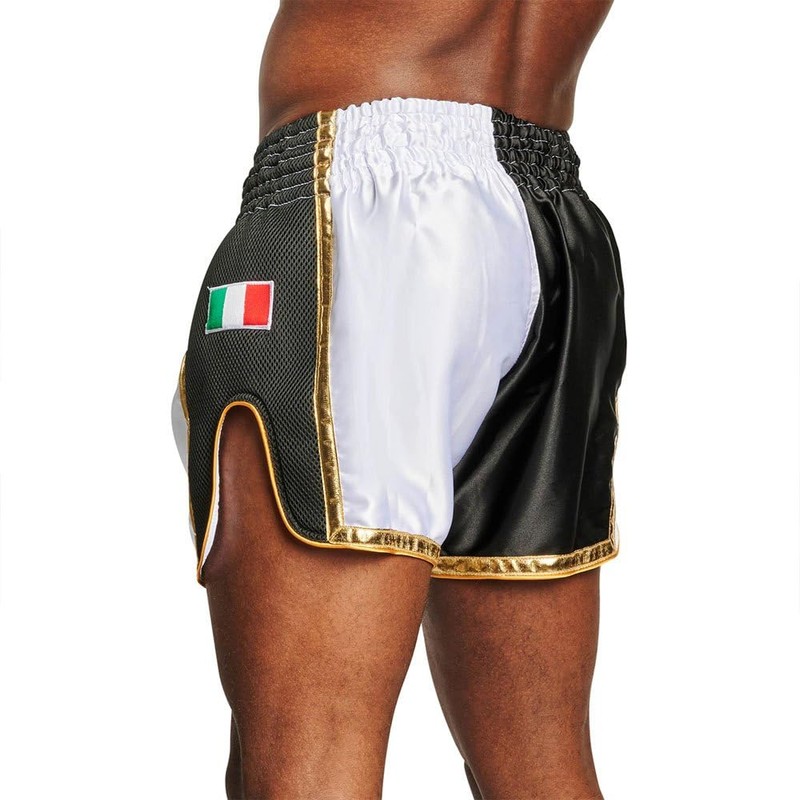 LEONE 1947, Panta Thai SIAM Bianco-Nero/L, Unisex Adulto - AB875