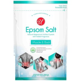 Universal Muscle & Back Epsom Salt, Natural Magnesium Sulfate Crystals, 1lb