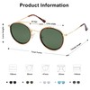 SOJOS Retro Vintage Round Polarized Sunglasses for Women Men Small