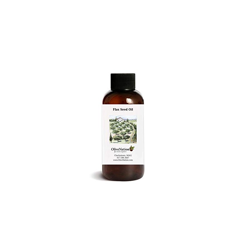 OliveNation Flax Seed Oil, Cold Pressed, Unfiltered, Unrefined Virgin Food