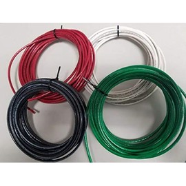 For 10 GAUGE THHN WIRE BLACK, RED, WHITE GREEN 50 FEET EA THWN-2 COPPER STRANDED Electrical Wire& Cable