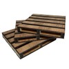 Paquete 6 portavasos Pack con diseño de pallets palets tarima
