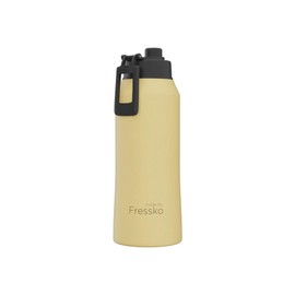 made by Fressko | Core Wide Mouth Insulated Stainless Steel Water Bottle Limoncello | with Sip Lid | 34oz 1L |BPA-Free | Leak Proof Lid