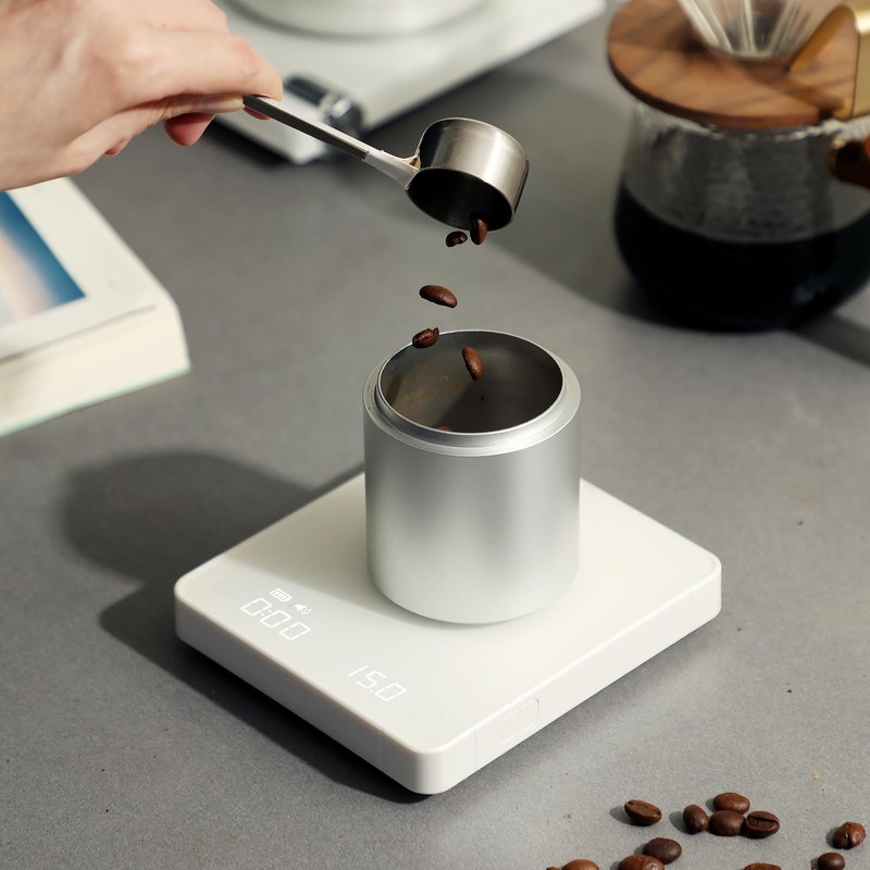 CUFEJORO Portable Coffee Scale,Electronic Digital Espresso Scale with Timer,2kg/0.1g High