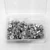 (50 pcs) M5 x 8mm Flat Round Hexagon Socket Head