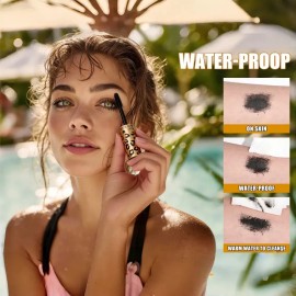 Máscara de Pestañas Hello Kiss Profesional Waterproof para Rizado y Volumen Negro 10 mL