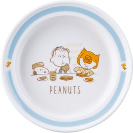 Peanuts SN1700-342 Snoopy Easy Scooping Plate, For Children, Diameter Approx. 5.5 inches (14 cm), Present, Gift, Baby Shower, Made in Japan, Yamaka Shoten