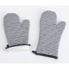 Home Beyond & HB design - Grey Stripe Oven Mitts