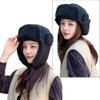 IBLUELOVER Men Fleece Earflap Trapper Hat Windproof Ushanka Russian Hat