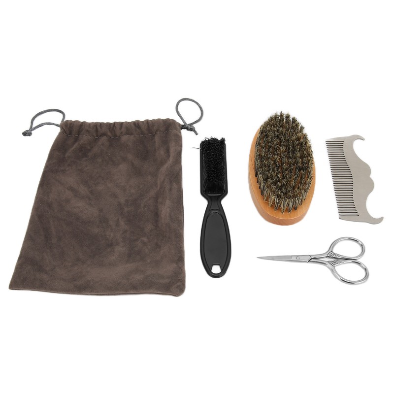 Beard Care Kit Retro Durable Portable Lightweight Beard Trimming Kit