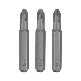 HARFINGTON 3pcs PH1 Phillips Screwdriver Bit 5/32" Hex Shank 28mm Length S2 Steel Magnetic Cross Head Hex Screw Driver Bits for Electric Manual Screwdrivers Precision Repair