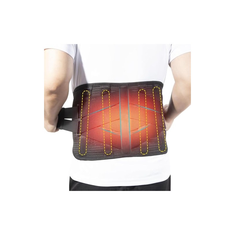 HONGJING Back Support Belt with Heat for Lower Back Pain