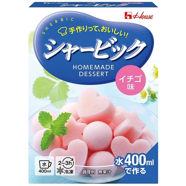 House Sherbic Strawberry Flavor, 3.3 oz (87 g) x 10 Packs