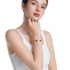 URSUNDAOP Gold Four Leaf Clover Bracelet for Women, Lucky Bracelet,Black