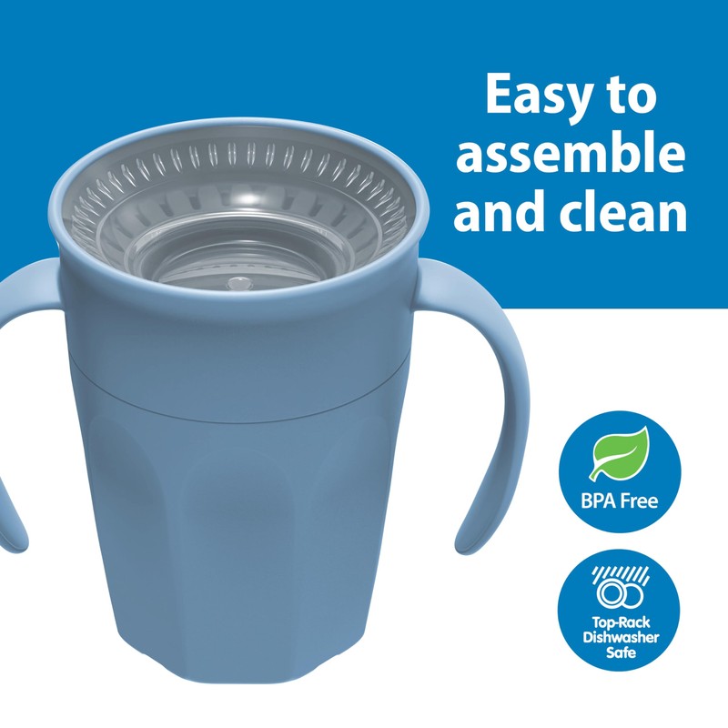 Dr. Brown's Milestones Cheers 360 Spoutless Transition Cup with Handles,