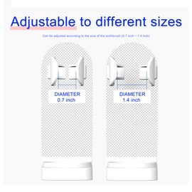Andiker Electric Toothbrush Holder, Wall Mounted,Space-Saving Tooth Brush Stand to Keep Drying (2)