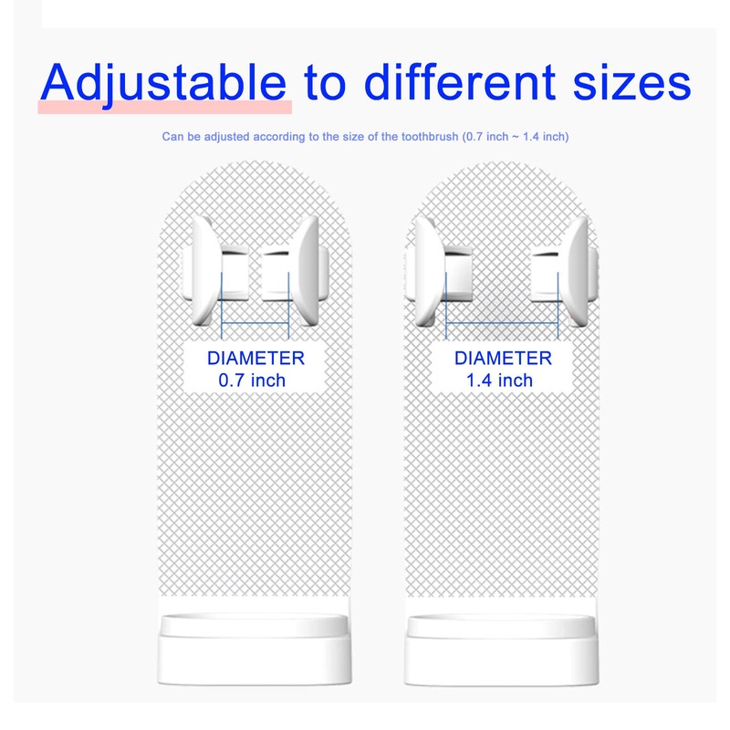 Andiker Electric Toothbrush Holder, Wall Mounted,Space-Saving Tooth Brush Stand to