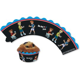 DH-Konzept Die Drei ??? Cupcake Banderoles Pack of 12