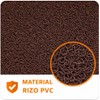 Genérico Tapete Liso 90 X 60 Cm Atrapa Polvo (Brown,