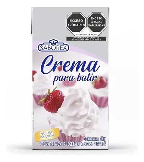 Crema Para Batir Saborex Tetrapack Para Sifón 12kg