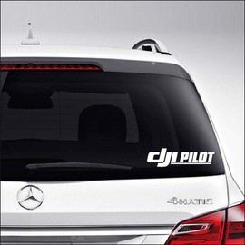 DJI Pilot Drone Phantom Quadcopter for Car Truck Motorcycle Windows Bumper Laptop Home Wall Decor Vinyl Sticker Decal Size- [6 inch/15 cm] Wide/Color- Gloss Black