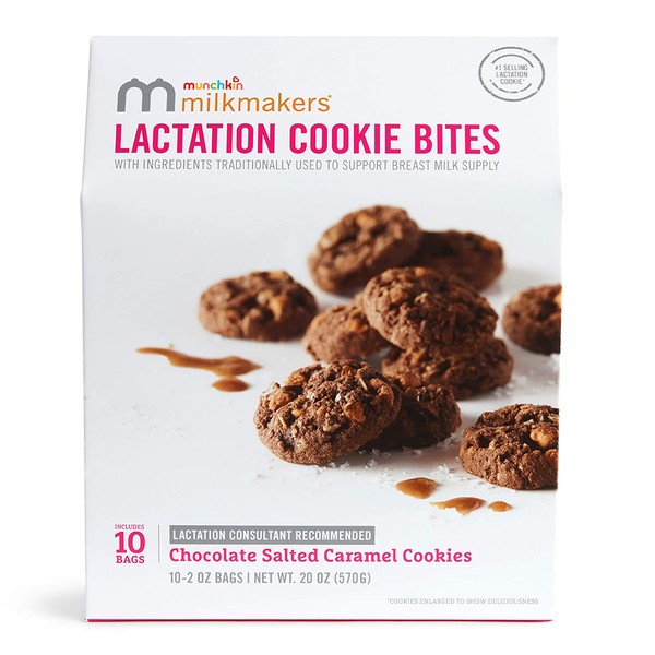 Milkmakers Lactation Cookie Bites, Chocolate Salted Caramel, 10 Ct