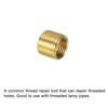 PATIKIL M12-M10 Sleeve Reducing Nuts 5pcs 10mm Threaded Hollow Tube
