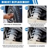 Stop Buffer Rubber Bearings 2 Pieces Spring Plate Stop Buffer